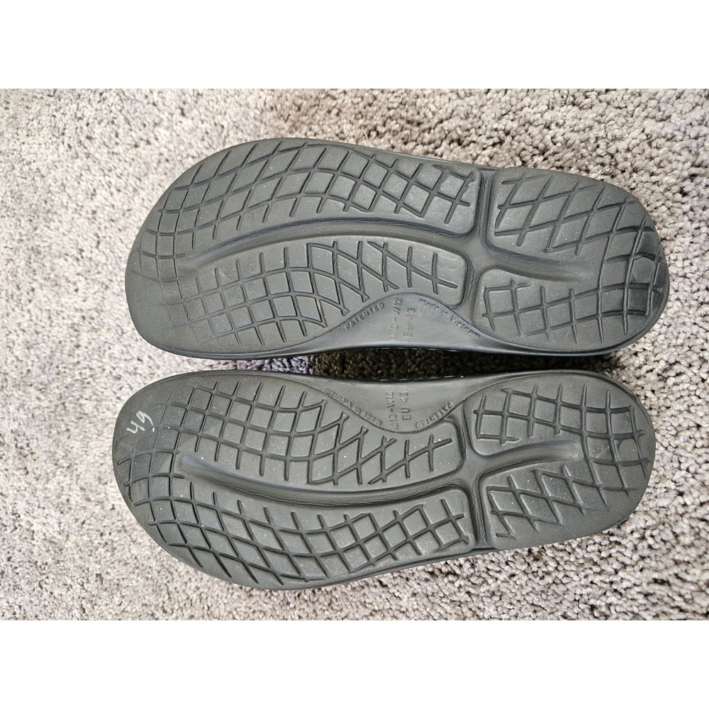 Oofos OOahh Sport Recovery Slides Black Mens 10 Womens 12 EU 43 - Picture 7 of 9